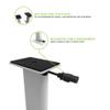 Kanto SP9W Desktop Speaker Stands for Small/Medium Bookshelf Speakers & Compact/Mid-Size 2-4 Studio Monitors 8.3" Tall Pair White view 3