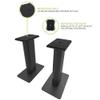 Kanto SP9 Rising Desktop Speaker Stands for Small/Medium Bookshelf Speakers & Compact/Mid-Size 2-4 Studio Monitors | 8.3" Tall | Black | Pair view 2