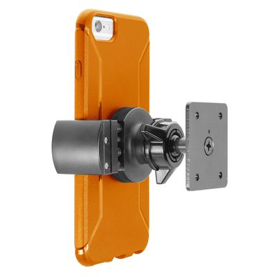 iBOLT Moto-Vise XL AMPS Heavy Duty Metal Drill Base AMPS Mount for Smartphones, Midsize Tablets from 2.75 inches to 5 inches Wide- Great for Trucks, Wall mounting, Commercial Vehicles