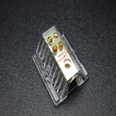 1 PCS 4 to 8 Gauge Distribution Block AUDIOPIPE Gold 24K Power Wire PB-1448