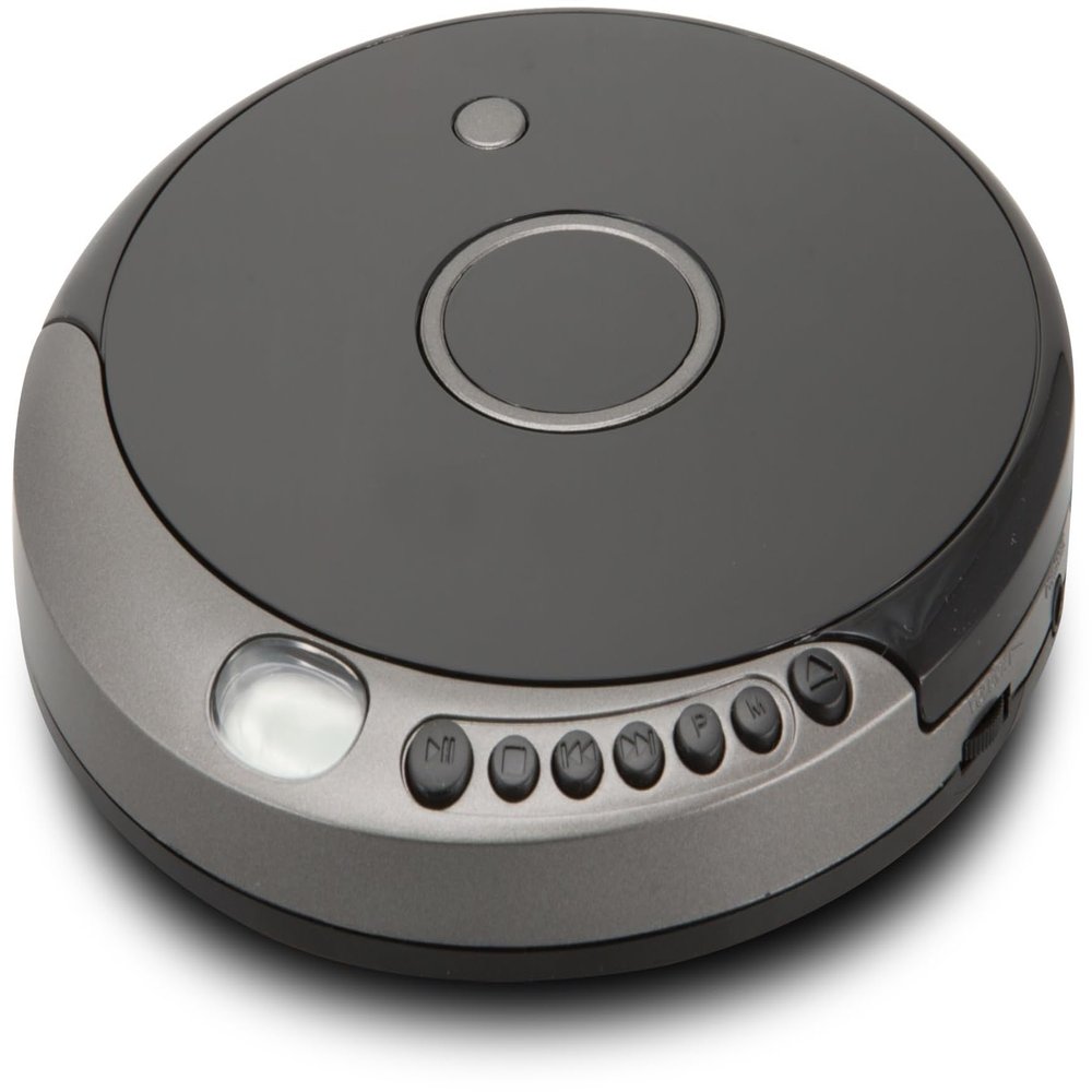 GPX PCB319B Portable Cd Player with Bluetooth, Includes Stereo Earbuds, Black