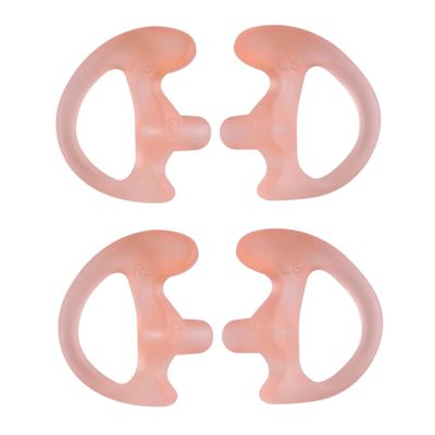 2-Pair MaximalPower Left+Right Medium Silicone Soft Earmold Ear Insert (Pink)
