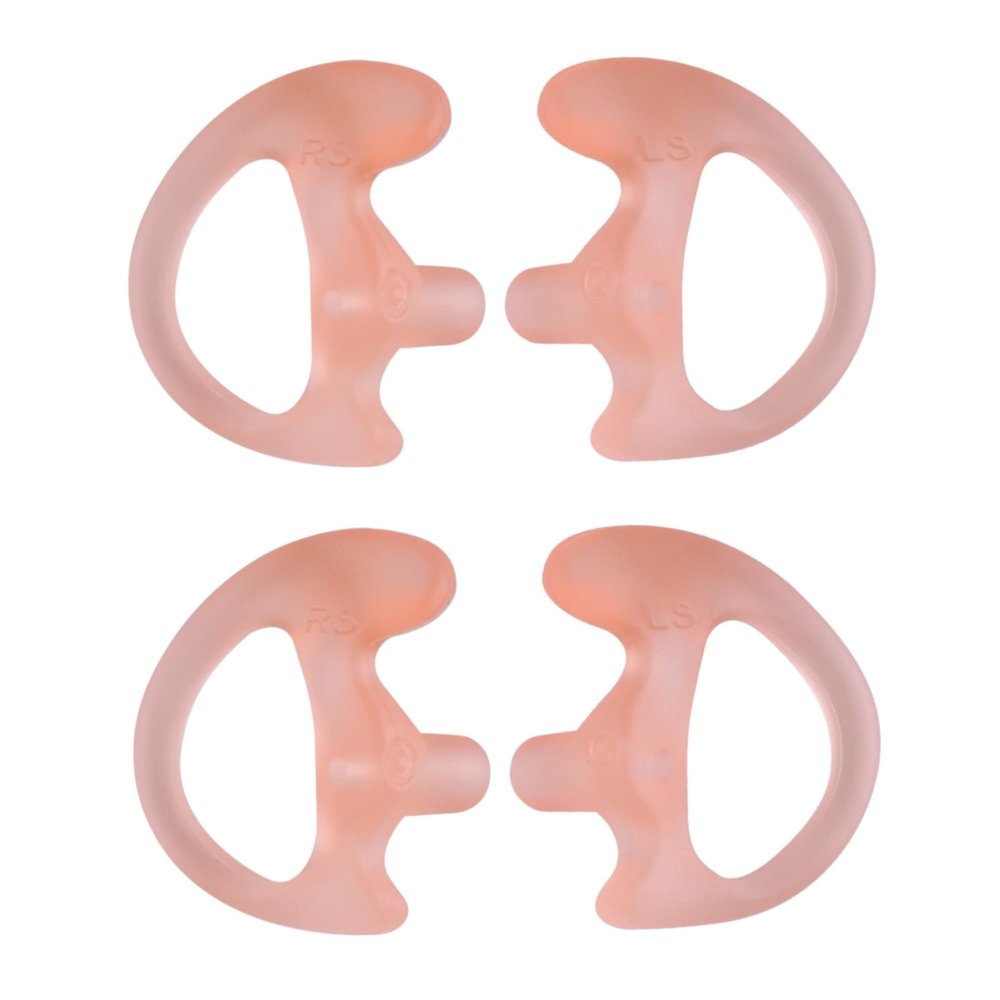2-Pair MaximalPower Left+Right Medium Silicone Soft Earmold Ear Insert (Pink)