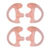 2-Pair MaximalPower Left+Right Medium Silicone Soft Earmold Ear Insert (Pink) view 1