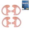 2-Pair MaximalPower Left+Right Medium Silicone Soft Earmold Ear Insert (Pink) view 4