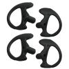 2-Pair MaximalPower Left+Right Medium Silicone Soft Earmold Ear Insert (Black) view 1