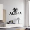 Aloha Vinyl Wall Decal Pineapple Hawaii Hawaiian Beach Style Interior Stickers Mural and Stick Wall Decals