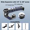 R005 Camera Top Handle Camera Top Cheese Handle Grip Universal Video Stabilizing Rig W 3 Cold Shoe Adapters to Mount Microphone, LED Light, Monitor, Easy Low Angle Shoots Metal view 3