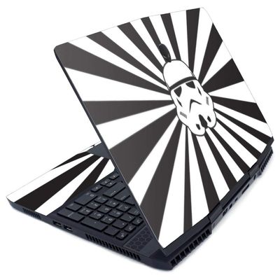 MightySkins Skin for Alienware M15 (2019) - Star Rays | Protective, Durable, and Unique Vinyl Decal wrap Cover | Easy to Apply, Remove, and Change Styles | Made in The USA