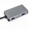 Micro SATA Cables Type C to SD-TIF Dongle with HDMI, USB 3.0, PD, and Metal Shell view 2