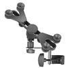 Amazon Basics Adjustable Tablet Holder for Music Stand, Secure Portable iPad Holder with 360 Degree Swivel, Fits 7-11" Screens, Black view 1