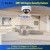 5MP 4MP 180 Degree Wide Angle Dome Security Camera HD-TVI/CVI/AHD/960H Analog 4 in 1 Super Hybrid HD CCTV Surveillance 1.7mm Fisheye Lens Outdoor/Indoor IR Day&Night Vision Home Cam view 2