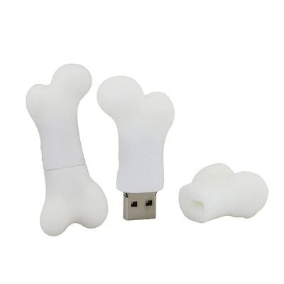 128GB Bone Shape USB Stick USB 2.0 Memory Stick Flash Memory PenDrive USB Flash Disk USB Flash Drive USB 2.0 Sticks Memory Sticks Thumb Drives U Disk Data Storage (White)
