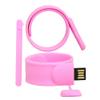 16GB Bracelet Shape Flash Drive USB Flash Drive Memory Stick Thum Drive USB Drive USB Flash Disk U Disk Pen Drive USB Disk Flash Memory External Storage USB Stick PenDrive (Pink) view 1