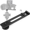 ChromLives Cold Shoe Bracket Extension Bar, Hot Shoe Extension, Microphone Mount with 1/4'' Tripod Screw Compatible with Mirrorless Camera Vlogging Sony A6400 6300 6500 6000 Zhiyun 4 DJI Osmo Pocket view 1