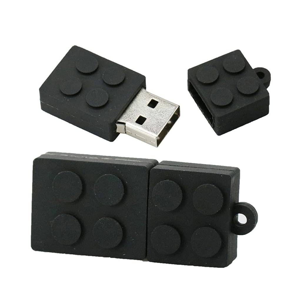 32GB Building Blocks Shape USB Flash Drives Pen Drive Memoria Flash Stick PenDrives USB Flash Disk Thumb Drive U Disk USB Drive USB (Black)