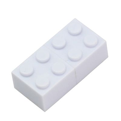 32GB Building Blocks Shape USB 2.0 Flash Drive USB Flash Drive PenDrive Memorias USB Memory Stick USB Drive USB Flash Disk Thumb Drive U Disk Pen Drive USB Stick (White)
