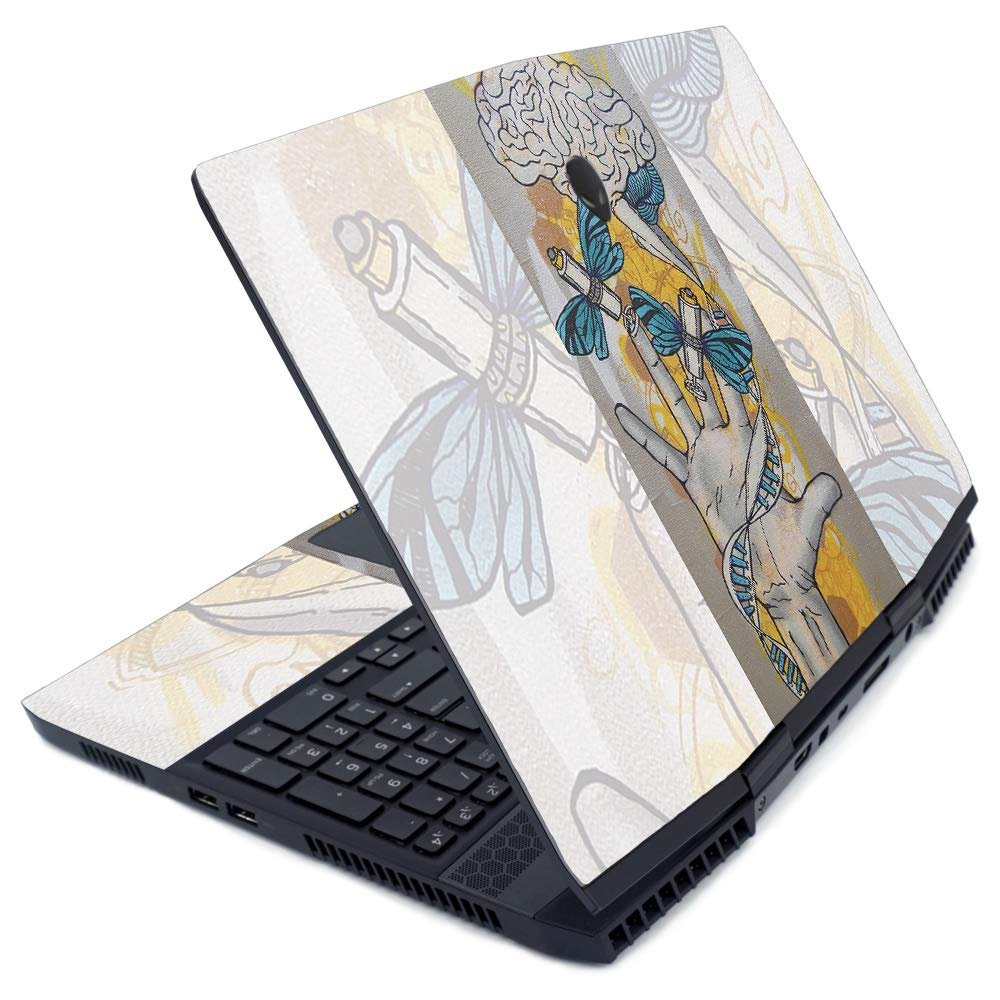 MightySkins Skin for Alienware M15 (2019) - Insane in The Brain | Protective, Durable, and Unique Vinyl Decal wrap Cover | Easy to Apply, Remove, and Change Styles | Made in The USA