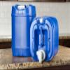 Legacy Food Storage Emergency Water Storage Containers, Long Term 5 Gallon Water Tank - 4 Stackable Food Grade Tanks Included, for Camping, Prepping, Survival - 20 Gallon Total Capacity view 2