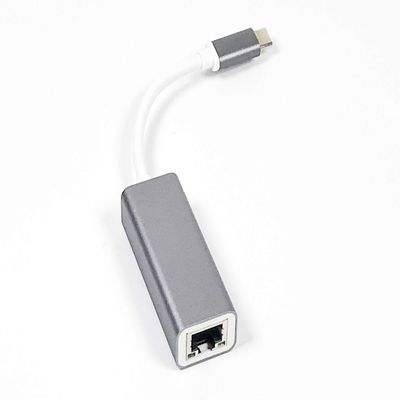 Micro SATA Cables Type C to RJ45 Dongle with Metal Shell