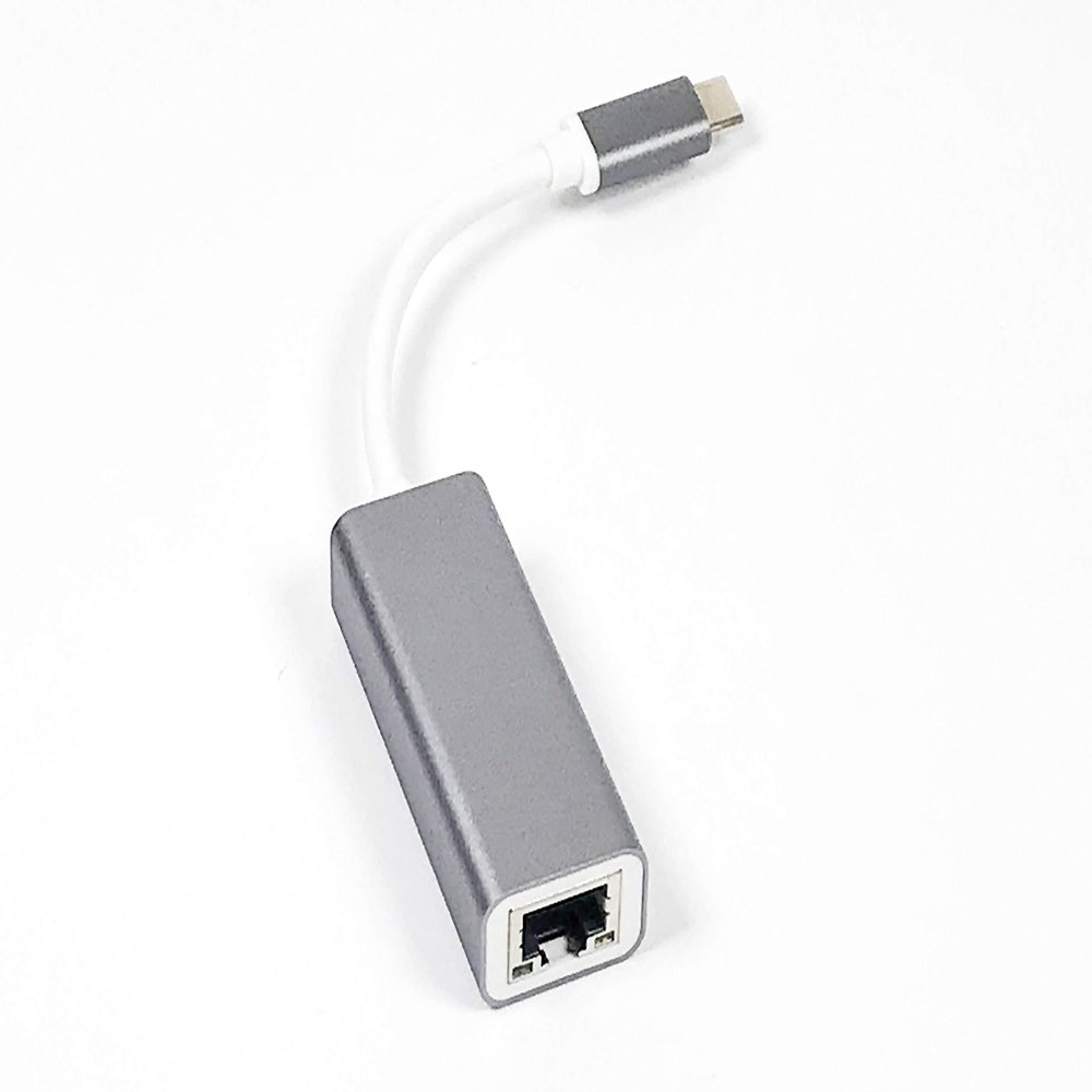 Micro SATA Cables Type C to RJ45 Dongle with Metal Shell