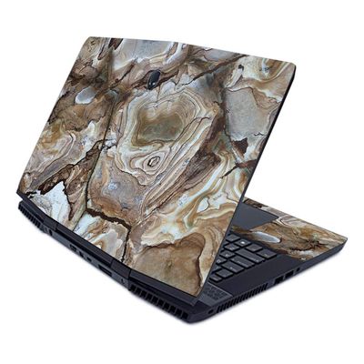 MightySkins Skin for Alienware M17 (2019) - Brown Marble | Protective, Durable, and Unique Vinyl Decal wrap Cover | Easy to Apply, Remove, and Change Styles | Made in The USA