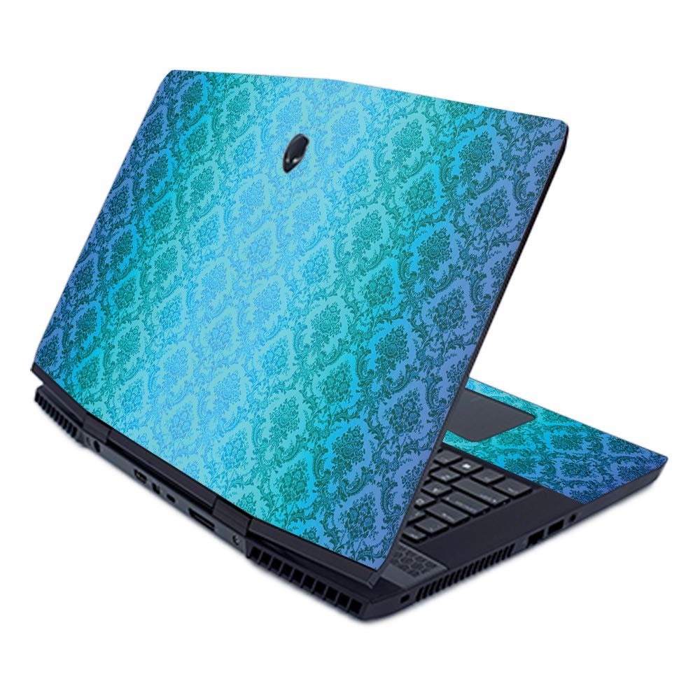 MightySkins Skin for Alienware M17 (2019) - Blue Vintage | Protective, Durable, and Unique Vinyl Decal wrap Cover | Easy to Apply, Remove, and Change Styles | Made in The USA