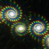 Alternative Imagination Spiral Diffraction Glasses For Raves, Festivals, Holiday Lights - Transparent Green view 2