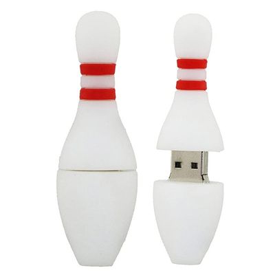 128GB Bowling Shape USB Flash Drives Pen Drive Memoria Flash Stick PenDrives USB Flash Disk Thumb Drive U Disk USB Drive USB 2.0 Pen Drive PenDrive (White)