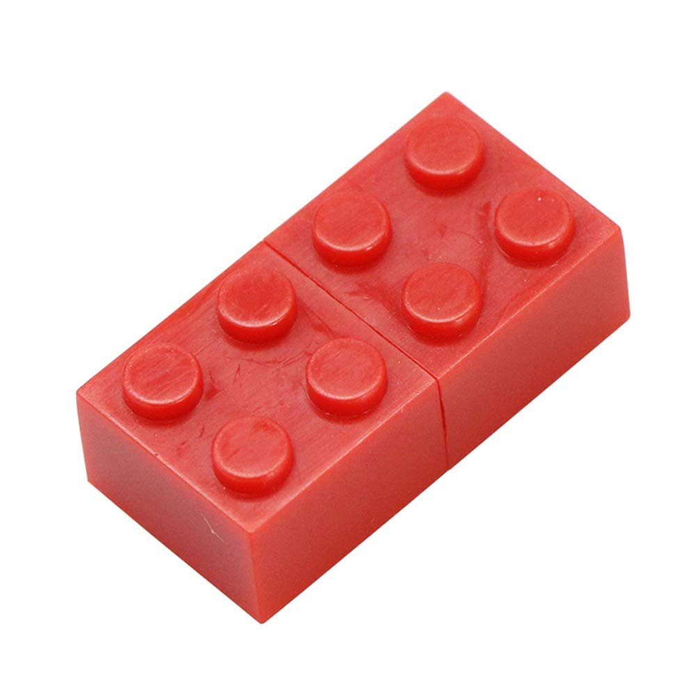 128GB Building Blocks Shape USB 2.0 Flash Drive USB Flash Drive PenDrive Memorias USB Memory Stick USB Drive USB Flash Disk Thumb Drive U Disk Pen Drive USB Stick (Red)