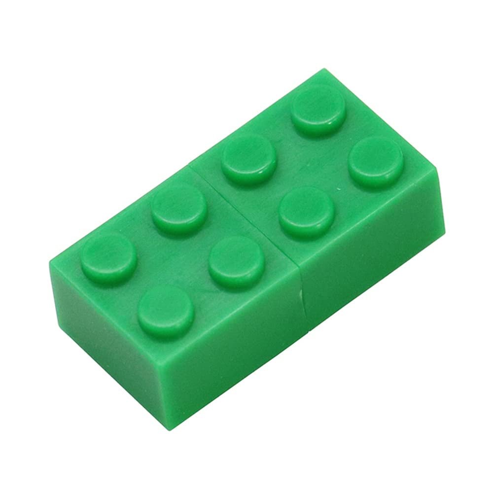 16GB Building Blocks Shape USB 2.0 Flash Drive USB Flash Drive PenDrive Memorias USB Memory Stick USB Drive USB Flash Disk Thumb Drive U Disk Pen Drive USB Stick (Green)