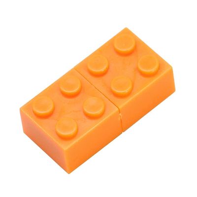 4GB Building Blocks Shape USB 2.0 Flash Drive USB Flash Drive PenDrive Memorias USB Memory Stick USB Drive USB Flash Disk Thumb Drive U Disk Pen Drive USB Stick (Orange)