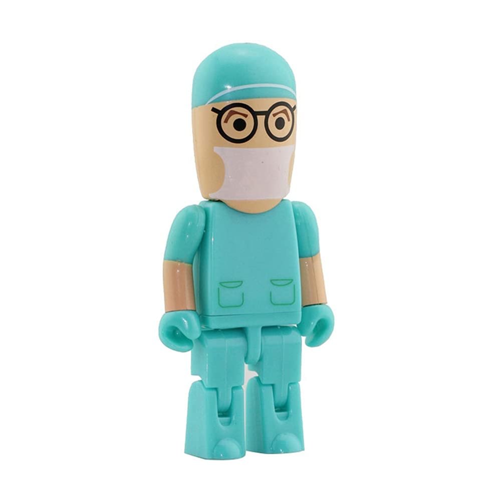 16GB Doctor and Nurse Shape USB 2.0 Flash Drive USB Flash Drive PenDrive Memorias USB Memory Stick USB Drive USB Flash Disk Thumb Drive U Disk Pen Drive USB Stick (Green)