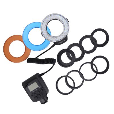 LED Fill Light,Portable 3000-15000k Adjustable 1/1000sec 5cm-1.5m Flash 48 LED Bead Macro Speedlight,with Flash Controller Color Filter Adapter,for for for for