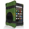 Amazon Fire HD 8 (6th Generation) Case, Heavy Duty Stand Shockproof Protective Case Cover for Amazon Fire HD 8 with Built-in Stand and a Hand Grip (Dark Green) view 2