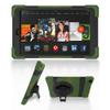 Amazon Fire HD 8 (6th Generation) Case, Heavy Duty Stand Shockproof Protective Case Cover for Amazon Fire HD 8 with Built-in Stand and a Hand Grip (Dark Green) view 4