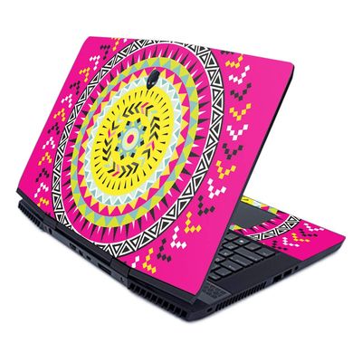 MightySkins Skin for Alienware M17 (2019) - Pink Aztec | Protective, Durable, and Unique Vinyl Decal wrap Cover | Easy to Apply, Remove, and Change Styles | Made in The USA