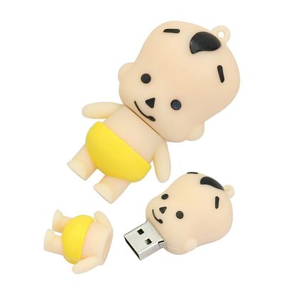 128GB Baby Shape Flash Drive USB Flash Drive Memory Stick Thum Drive USB Drive USB Flash Disk U Disk Pen Drive USB Disk Flash Memory External Storage USB Stick PenDrive (Yellow)