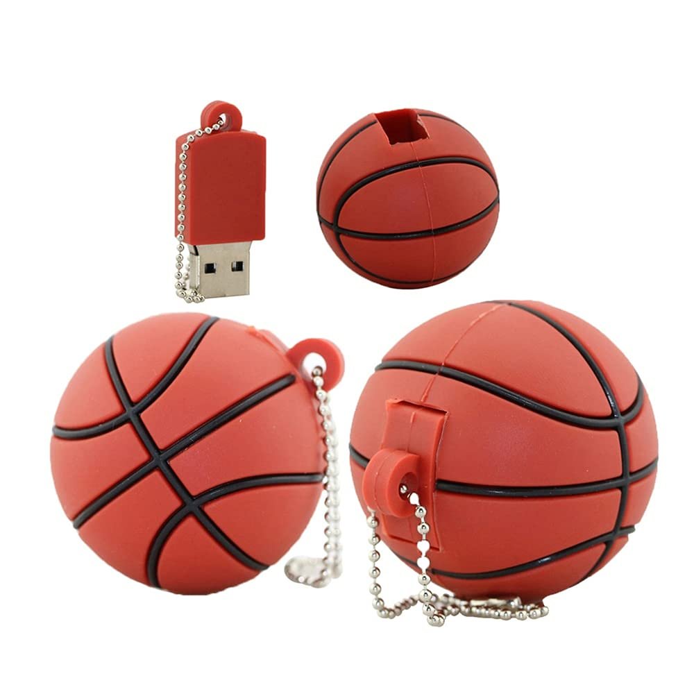 128GB Ball Shape USB Flash Drives Pen Drive Memoria Flash Stick PenDrives USB Flash Disk Thumb Drive U Disk USB Drive USB 2.0 Pen Drive PenDrive (Basketball)