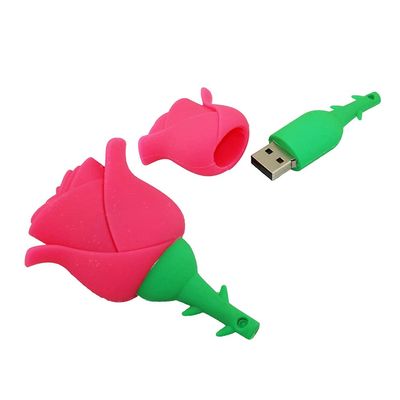 32GB Rose Shape USB Flash Drives Pen Drive Memoria Flash Stick PenDrives USB Flash Disk Thumb Drive U Disk USB Drive USB (Pink)