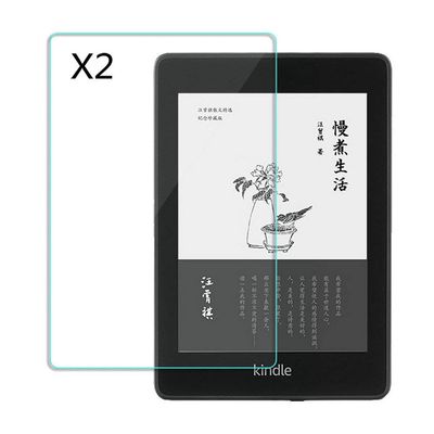 Kepuch 2 Pack Tempered Glass Screen Protector Transparent for Kindle Paperwhite 2018