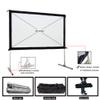 SW-LAMP Indoor Outdoor Projector Screen 16:9 Fast Folding Portable Screen 90 inch Large Projection Screen Front Projection for Camping or Home Theatre (16:9-80 Inch) view 3