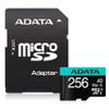ADATA 256GB Premier Pro microSDXC/SDHC UHS-I Memory Card with Adapter - C10, U3, V30, 4K, A2, Micro SD - AUSDX256GUI3V30SA2-RA1 (256GB) view 2