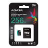 ADATA 256GB Premier Pro microSDXC/SDHC UHS-I Memory Card with Adapter - C10, U3, V30, 4K, A2, Micro SD - AUSDX256GUI3V30SA2-RA1 (256GB) view 4