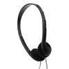 Avid Products AE-08 50 Pack Disposable On-Ear Headphones with 3.5mm Plug, Black view 2