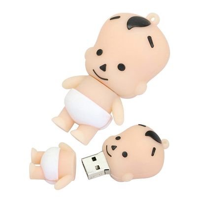 128GB Baby Shape Flash Drive USB Flash Drive Memory Stick Thum Drive USB Drive USB Flash Disk U Disk Pen Drive USB Disk Flash Memory External Storage USB Stick PenDrive (White)
