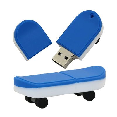 4GB Skateboard Shape 2.0 Flash Drive USB Flash Drive Memory Stick Thum Drive USB Drive USB Flash Disk U Disk Pen Drive USB Stick PenDrive USB Disk (Blue)