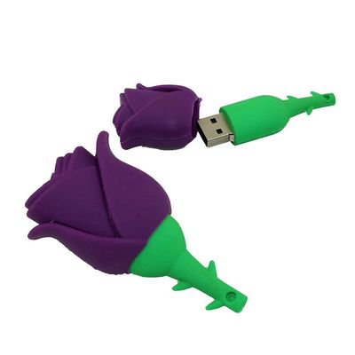 128GB Rose Shape USB Flash Drives Pen Drive Memoria Flash Stick PenDrives USB Flash Disk Thumb Drive U Disk USB Drive USB (Purple)