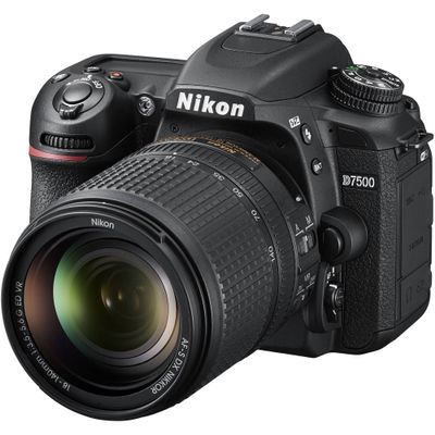Nikon D7500 DSLR Camera with 18-140mm VR Lens (1582) + 420-800mm Super Zoom Lens, 128GB Memory + 3 Piece Filter Kit, Photo Backpack + More