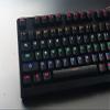 104 Keys Black White Doubleshot Backlit Keycap Key caps ANSI Layout OEM Profile for Cherry MX Mechanical Keyboard Gaming (Black) view 1